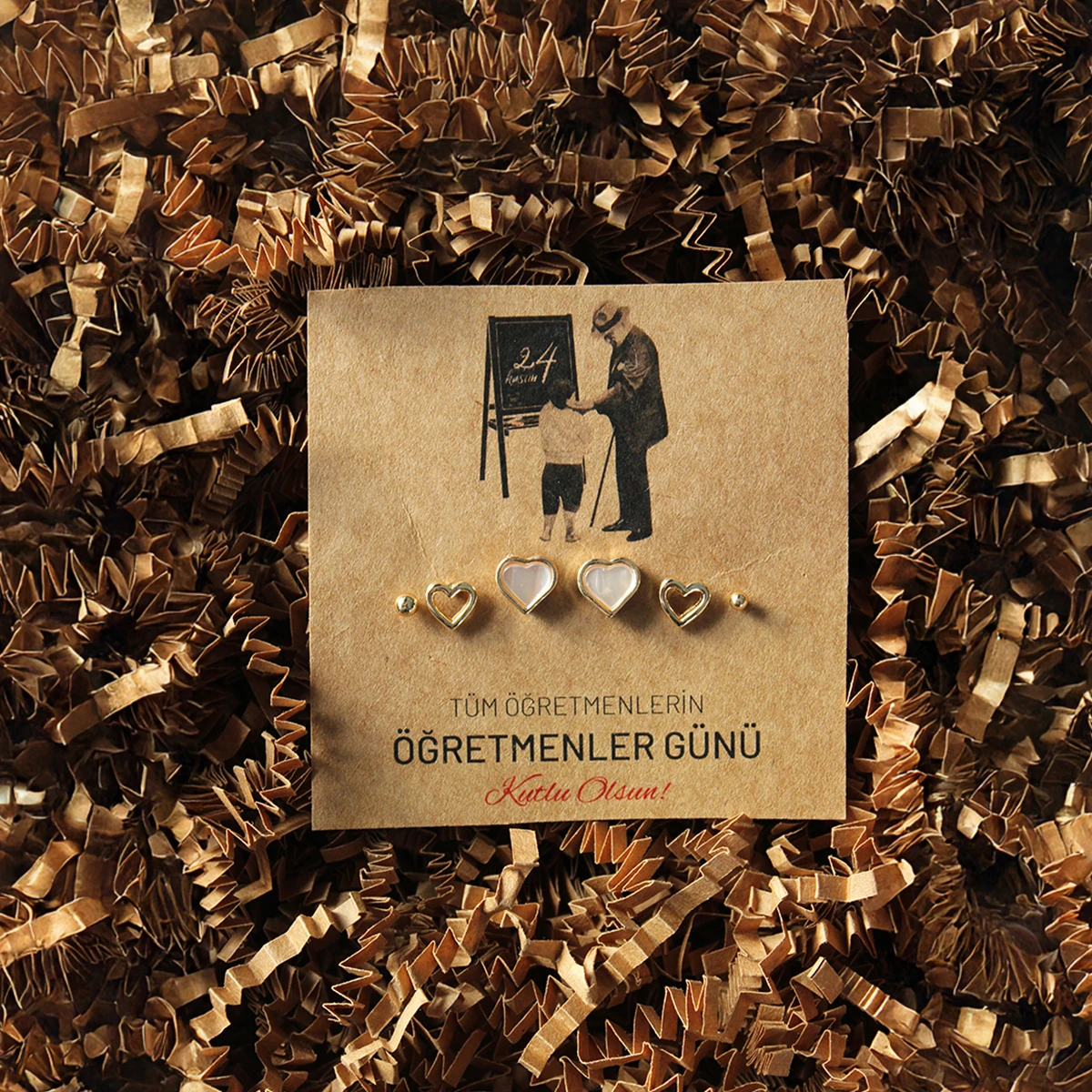 Hediyelik Küpe Modelleri - Öğretmenle Günü'ne Özel - Model 4